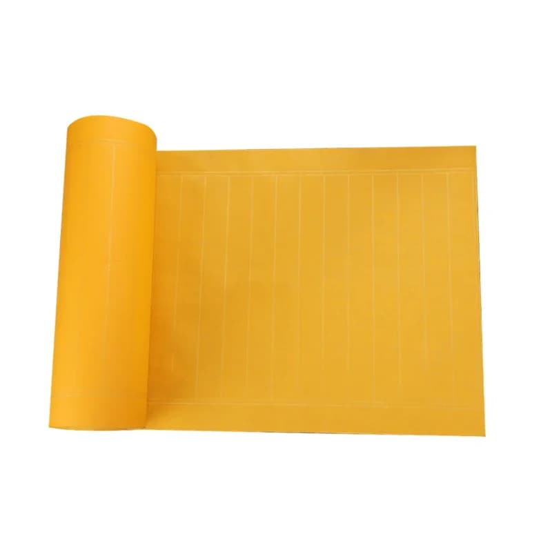 Papier de calligraphie carré roulant à grilles Xuan, papier de riz à moitié mûr, stylo pinceau pour débutants, pratique de l'écriture