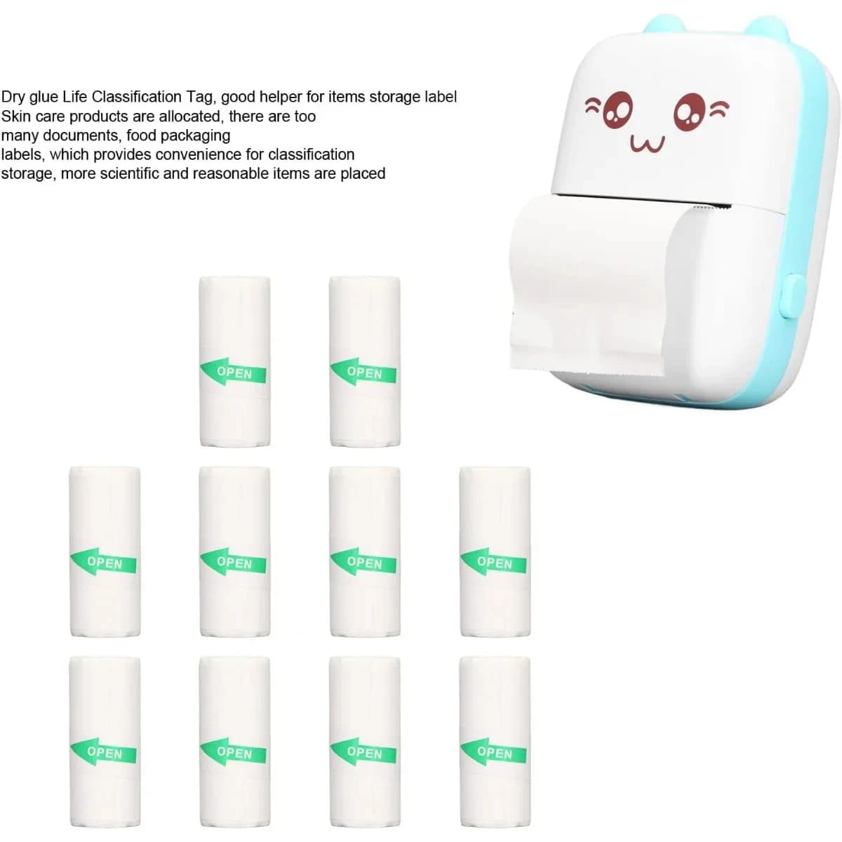 10 pièces Mini papier d'imprimante pour périphage