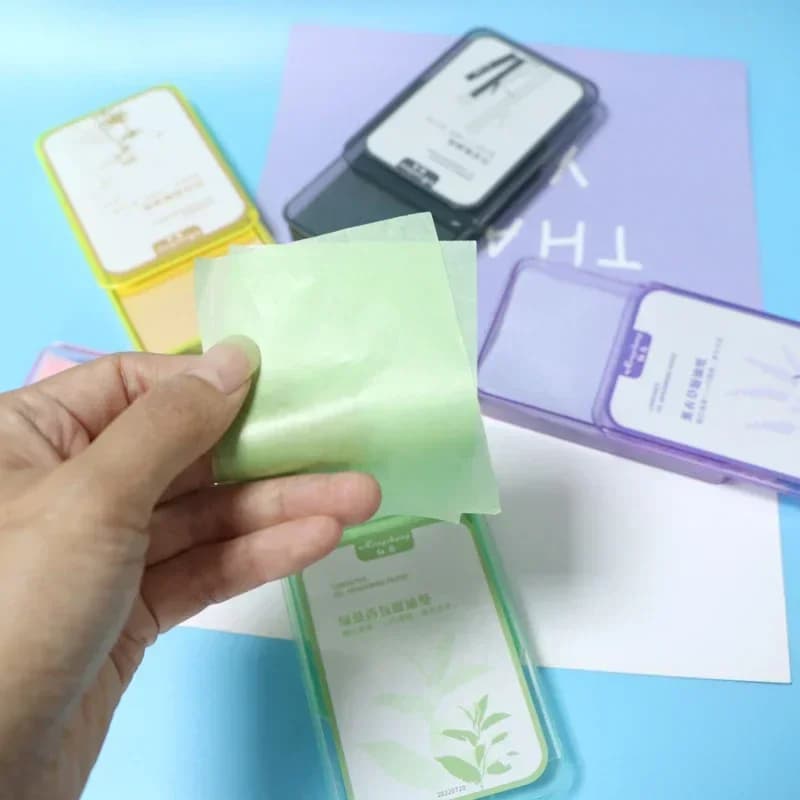 300 pièces papier absorbant l'huile pour le visage lingettes de contrôle