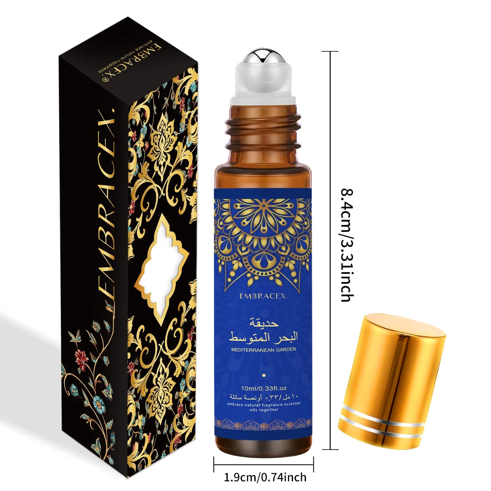 10 ml d'huile essentielle de jardin méditerranéen erotوhuile de parfum à rouleau Eid al-Adha cadeau huile de massage pour soins du corps