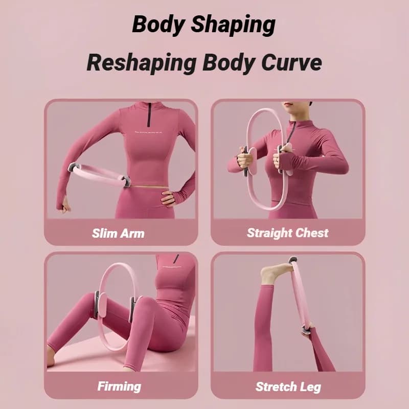 Anneau de Yoga et Pilates pour Femmes et Filles, Entraînement à Domicile, Résistance Élastique, Exercice des Muscles du Plancher Pelvien, Post-partum