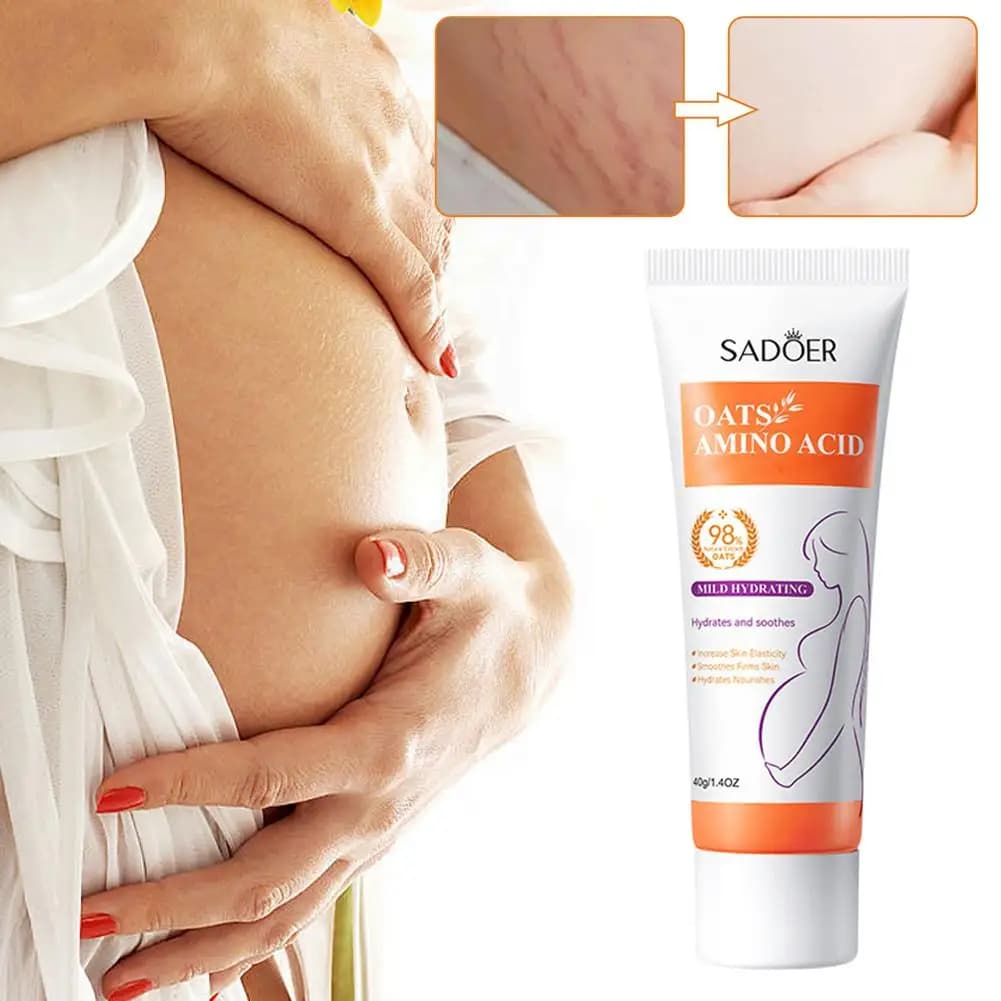 Crème anti-vergetures permanente qui améliore les vergetures fines, élimine les fissures cutanées et raffermit la peau.