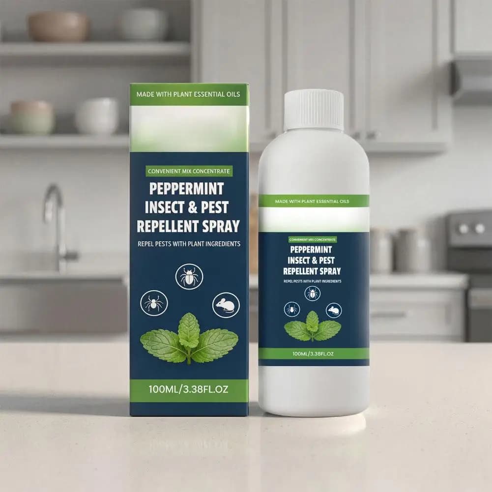 Spray Répulsif Concentré Contre les Nuisibles Huile Naturelle de Citronnelle et Menthe Poivrée Anti-Insectes Araignées Rongeurs Pour Jardin Intérieur Sûr pour les Animaux de Compagnie