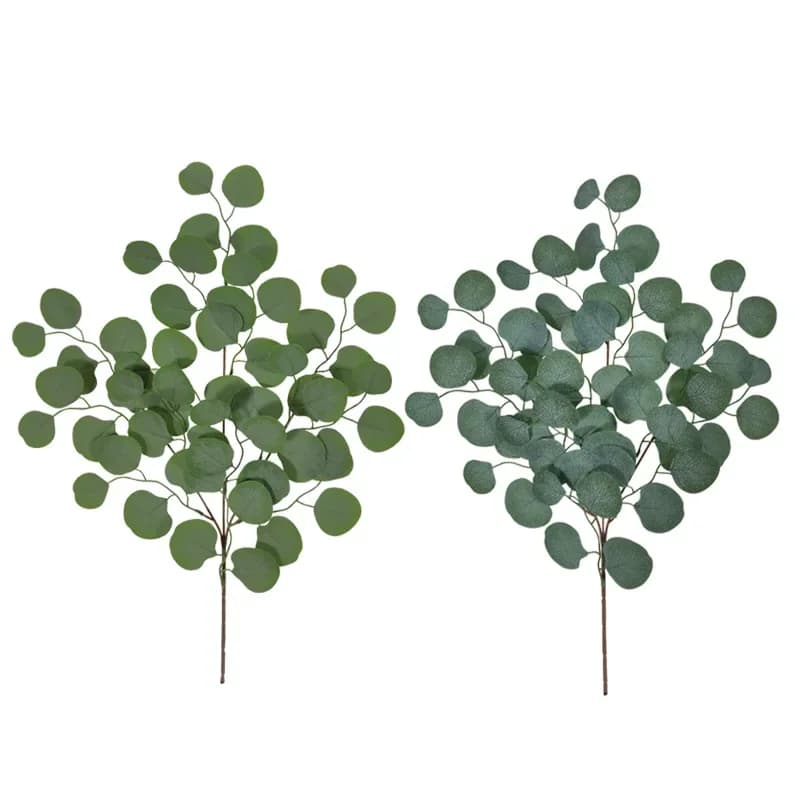 Feuilles d'eucalyptus artificielles pour la décoration intérieure, fausses plantes vertes, photographie de mariage, accessoires de décoration