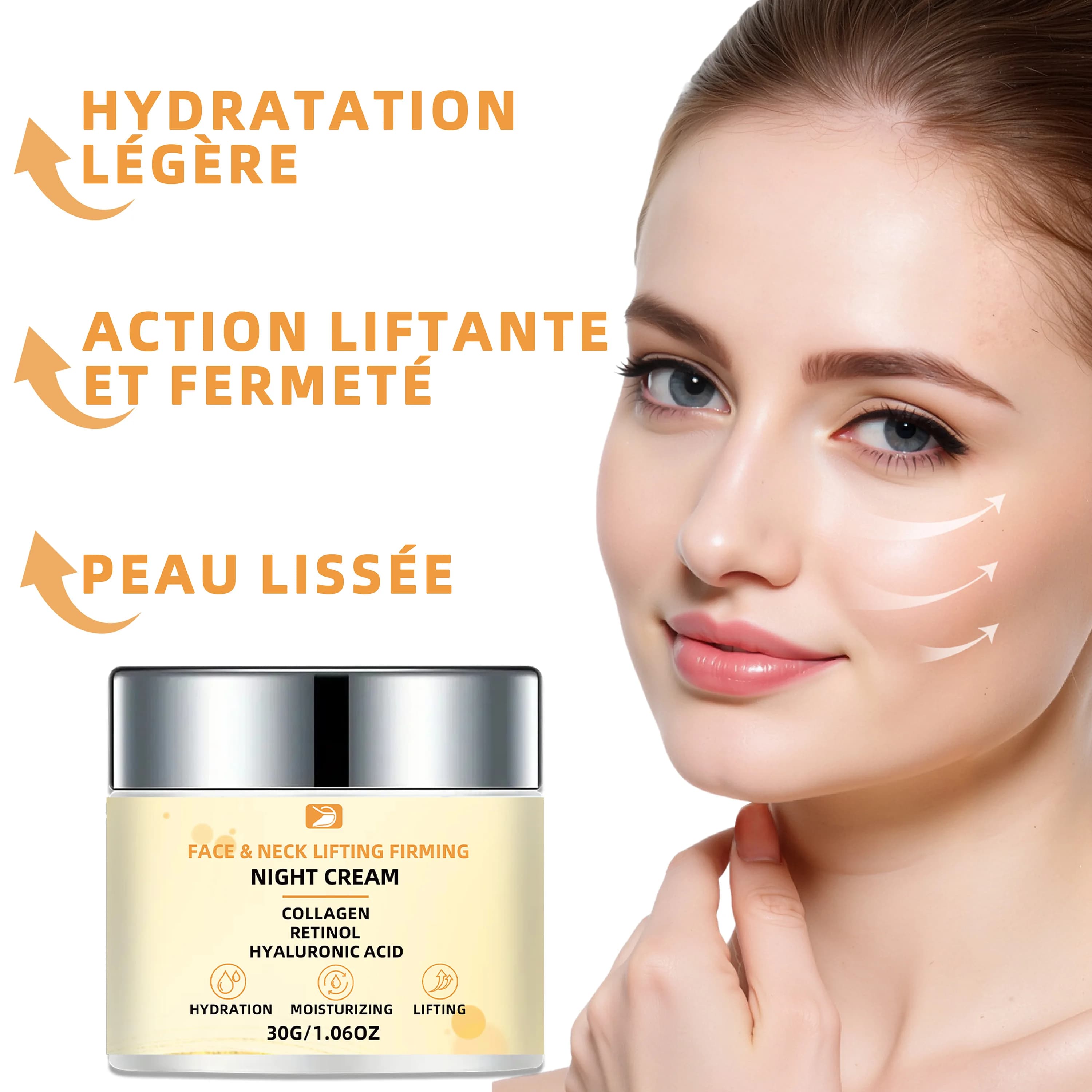 Ottilavie Crème de Nuit Lifting & Fermeté Visage et Cou