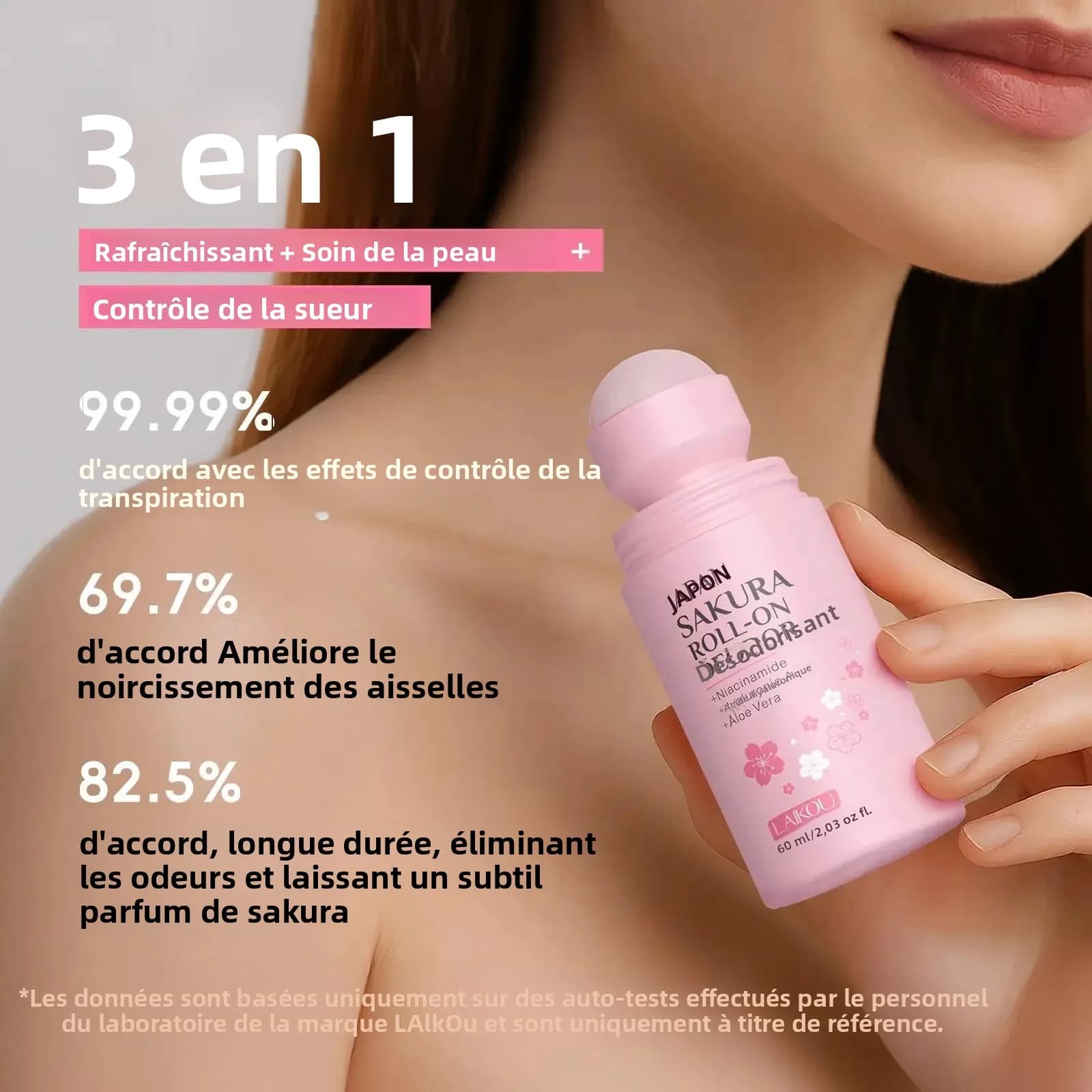 Déodorant japonais Sakura Roll On 60ml