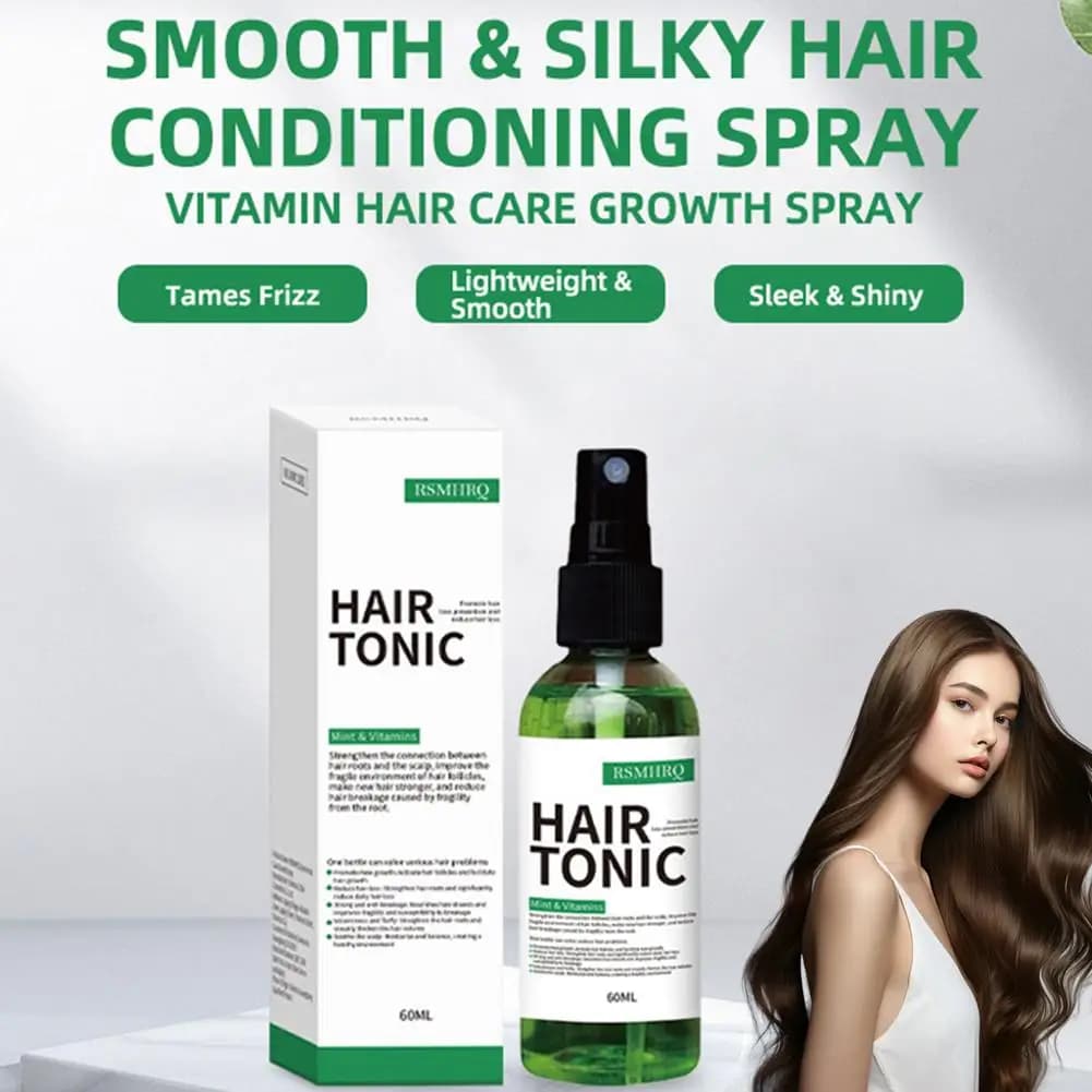 Tonique capillaire pour hommes et femmes, sérum revitalisant en spray sans rinçage pour le cuir chevelu et les cheveux à la lavande, soin capillaire léger