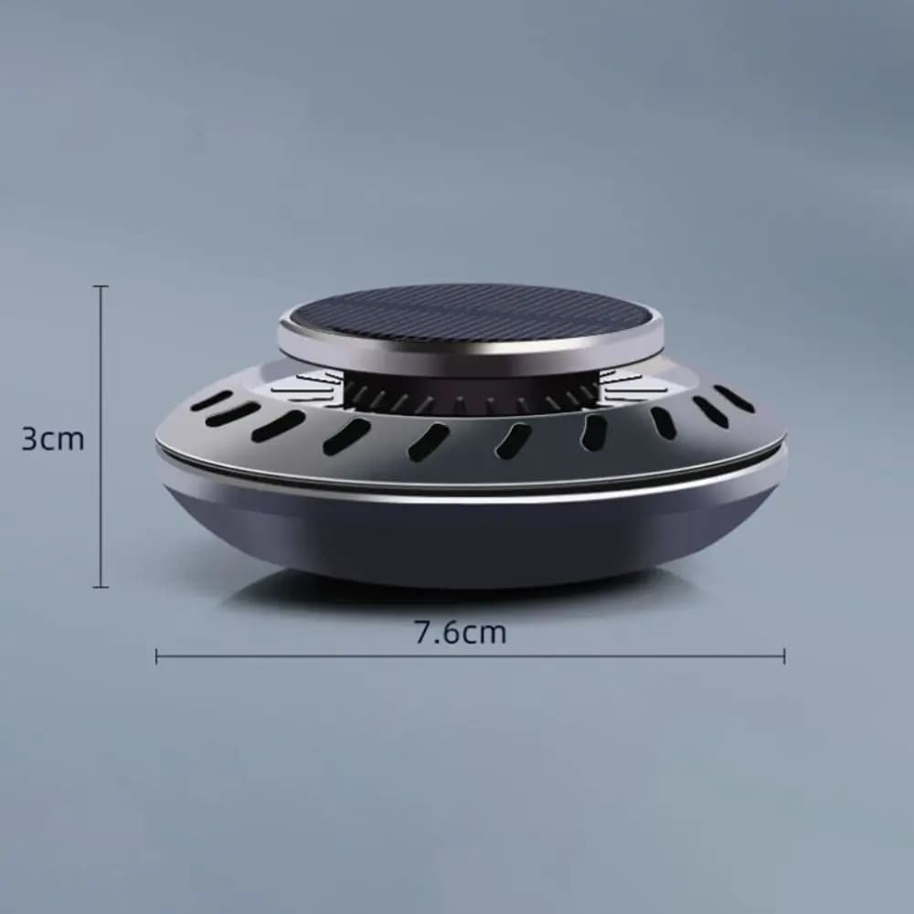 Diffuseur d'arômes rotatif solaire monté sur véhicule