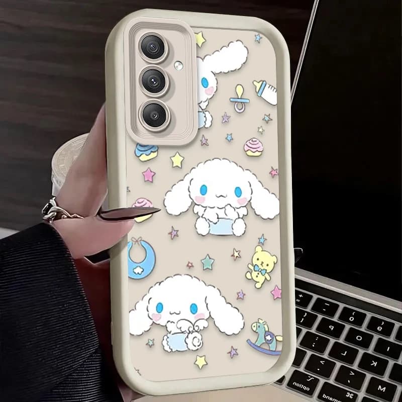 Jolie coque cannelle pour Samsung Galaxy A54 A05 A05S A34 A24 A14 A53 A33 A23 A13 A52 A52S A32 A22 A12 A71 A51 A31 A50