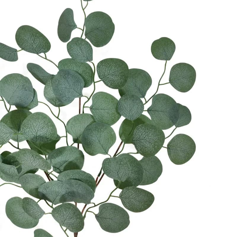 Feuilles d'eucalyptus artificielles pour la décoration intérieure, fausses plantes vertes, photographie de mariage, accessoires de décoration