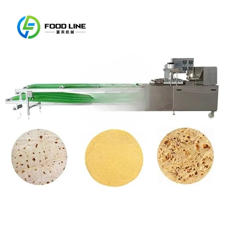 Machine De fabrication De Tortilla De maïs Turque entièrement automatique, 30cm, Roti Chapati, ligne De Production De pain Pita