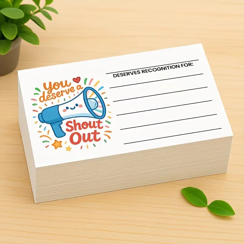 Cartes d'encouragement positives pour les enseignants, les élèves et le personnel, remerciements et reconnaissance motivants et colorés, pour les récompenses d'équipe.