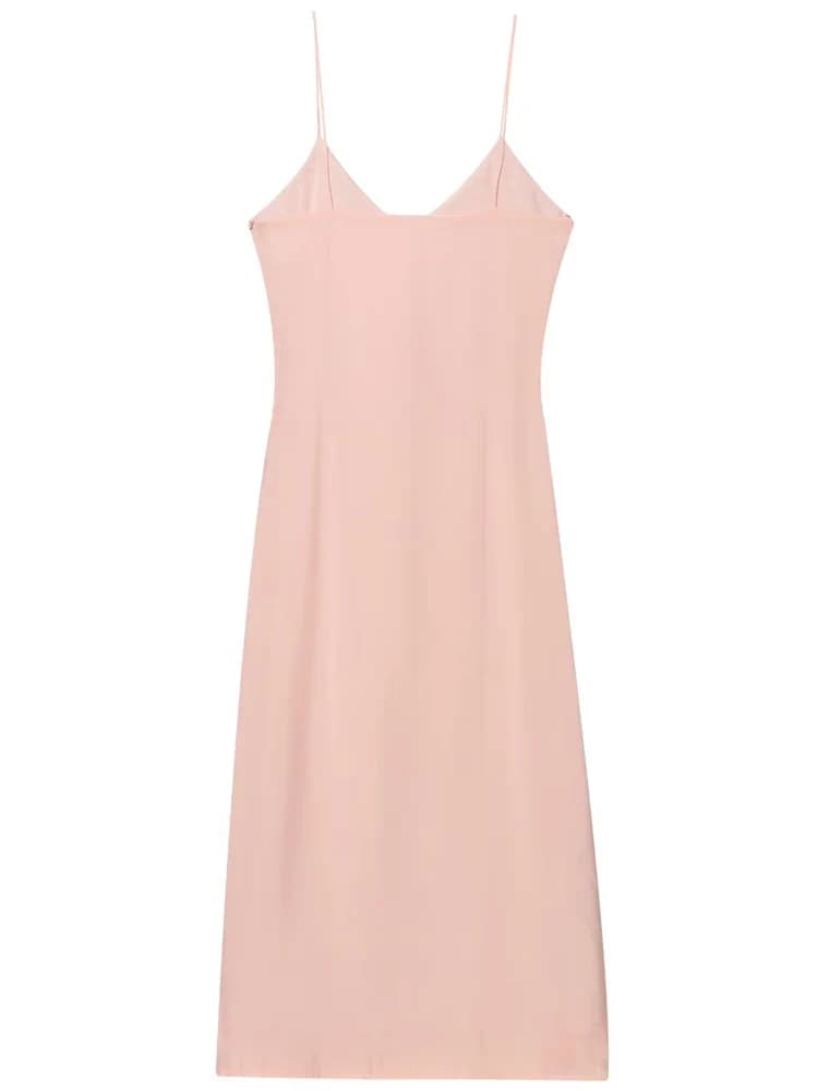 HXAO 2025 femmes robe à volants été élégant bal Resort robes de soirée dames mode Midi sans manches dos nu robes