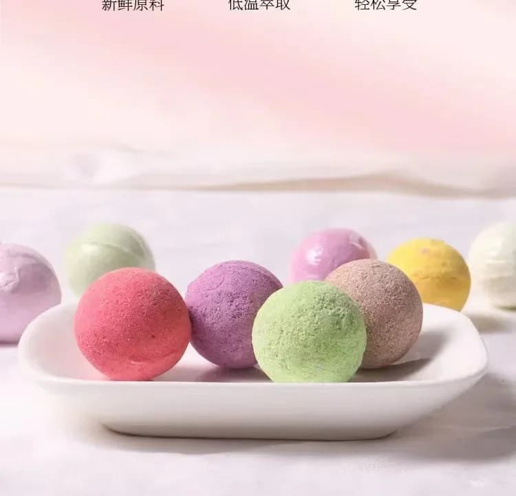 Boule de poudre de sel de bain de pieds aux herbes