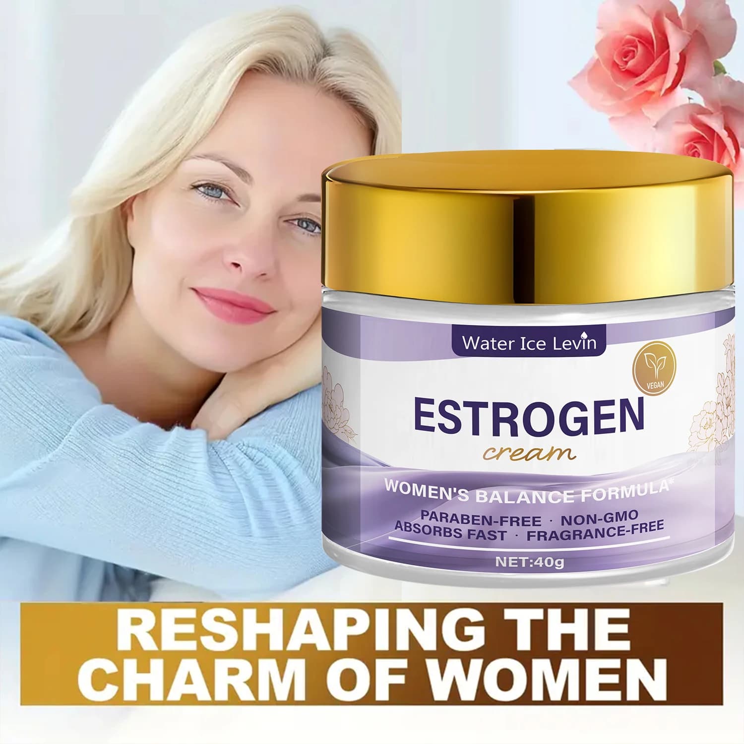 Crème Équilibre Hormonal Femme - Texture Rapide Absorption, Sans Paraben, Sans Parfum, Hydratation Profonde, Soin Hivernal