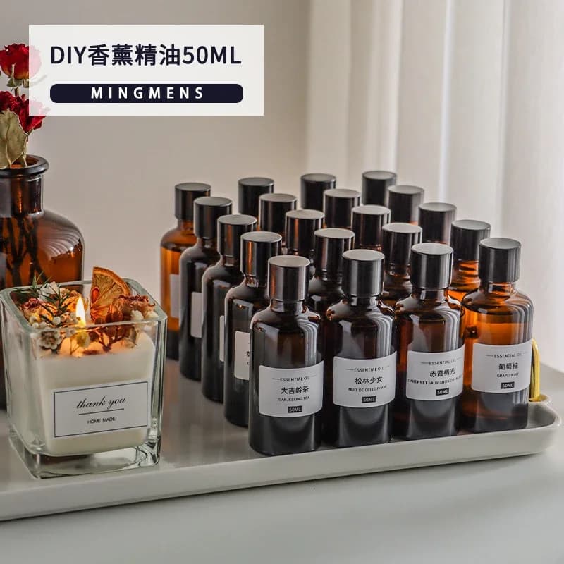 Bougie parfumée à faire soi-même, 50ml, huile essentielle, diffuseur de cire, plâtre, matériau naturel fait à la main, parfum durable