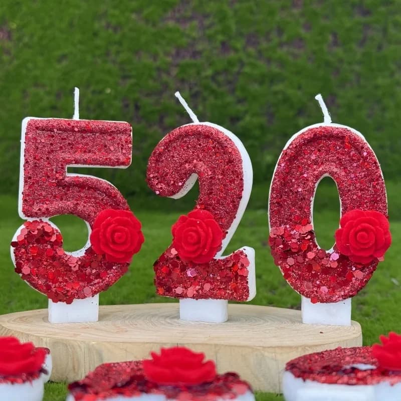 Bougies d'anniversaire numériques à faire soi-même