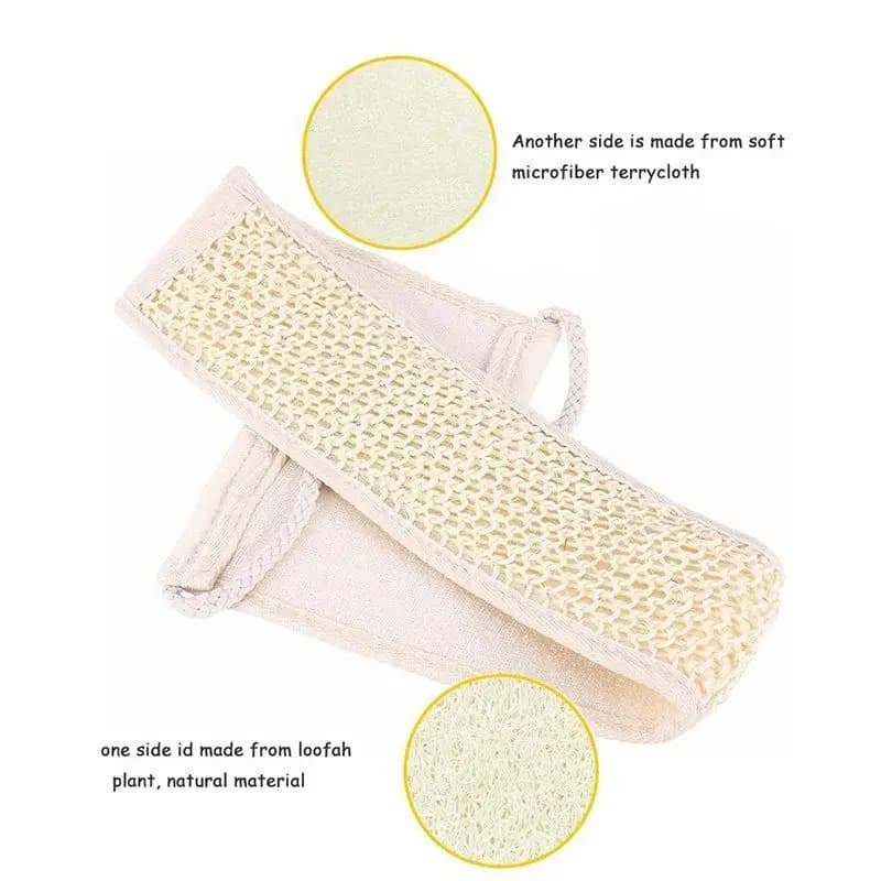 Douche de bain en luffa exfoliante douce naturelle unisexe