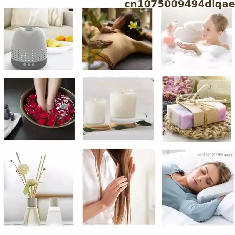 Parfum Naturel Pur, Épices Végétales, Aromathérapie, Lotus Bleu, Armoise, Bois d'Agar, Huile de Neem, Matière Première, Soins de Massage, Savon DIY