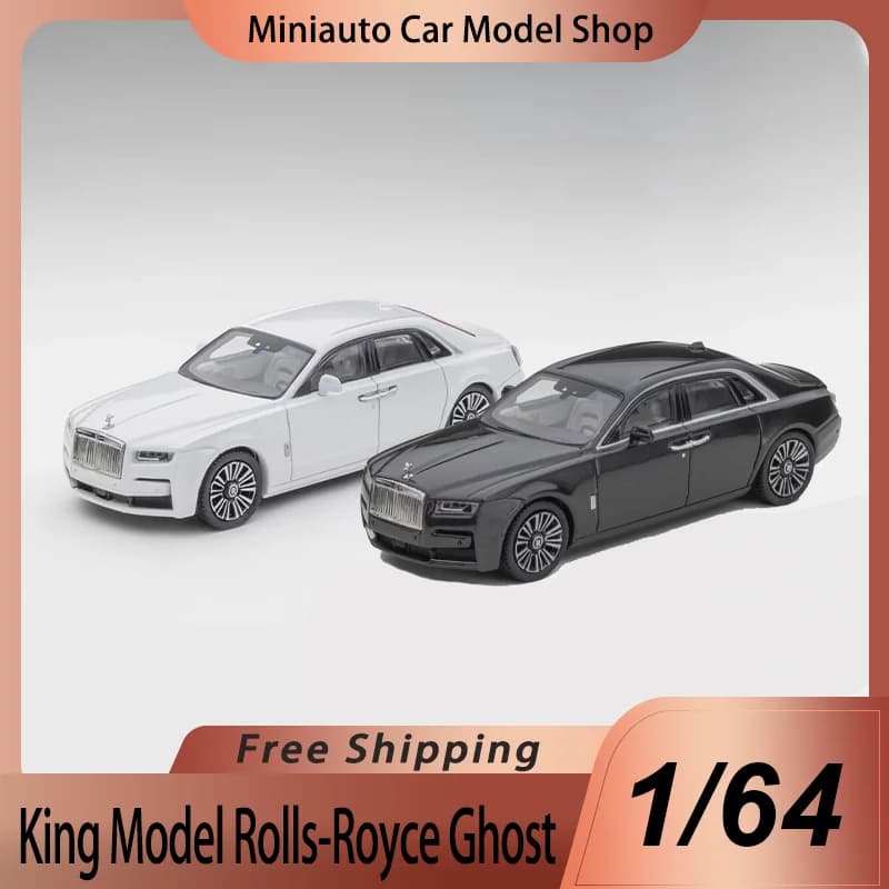 Nouveau modèle roi prévente 1:64 rolls-royce fantôme alliage Miniature moulé sous pression modèle rolls-royce Vintage 999 pièces modèle de voiture jouets enfants cadeau