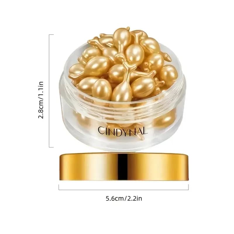 30 capsules d'essence d'acide hyaluronique — Nourrit et hydrate en profondeur, rajeunit la peau jeune, convient au visage et au cou pour retenir l'humidité — Facile à transporter, à utiliser à tout mo