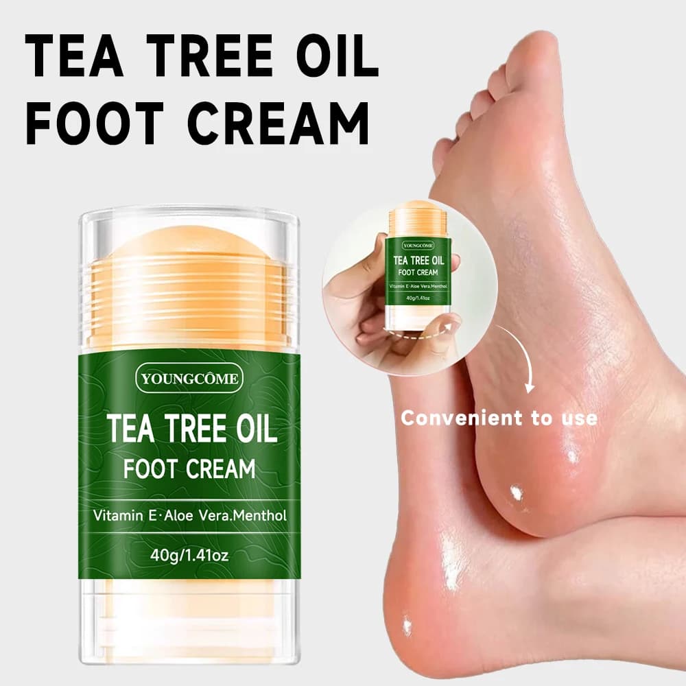Crème pour les pieds à l'huile d'arbre à thé