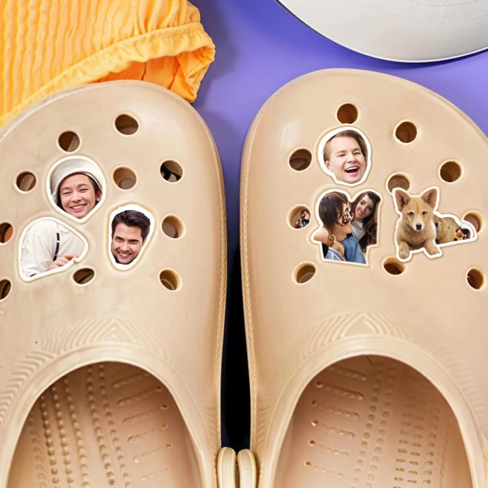 1 morceau de décoration Crocs personnalisée - Conception d'image