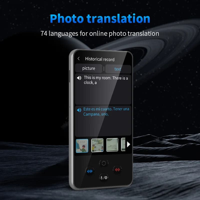 Dispositif de traduction de langue prenant en charge 138 traducteur d'idiomes en tiempo