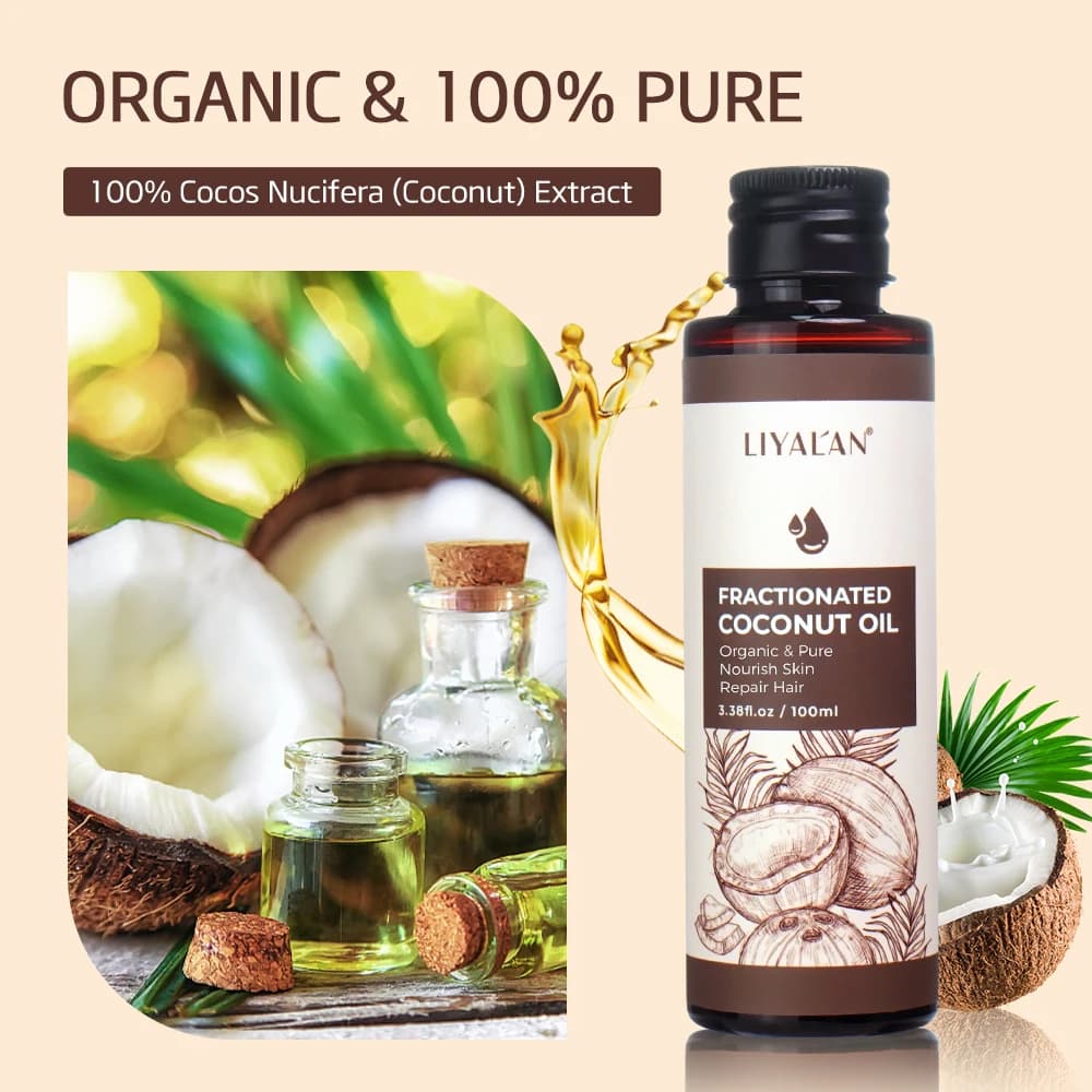 Huile AMP fractionnée bio pure de 100ml, soin capillaire nourrissant et réparateur de la peau, Electrolux