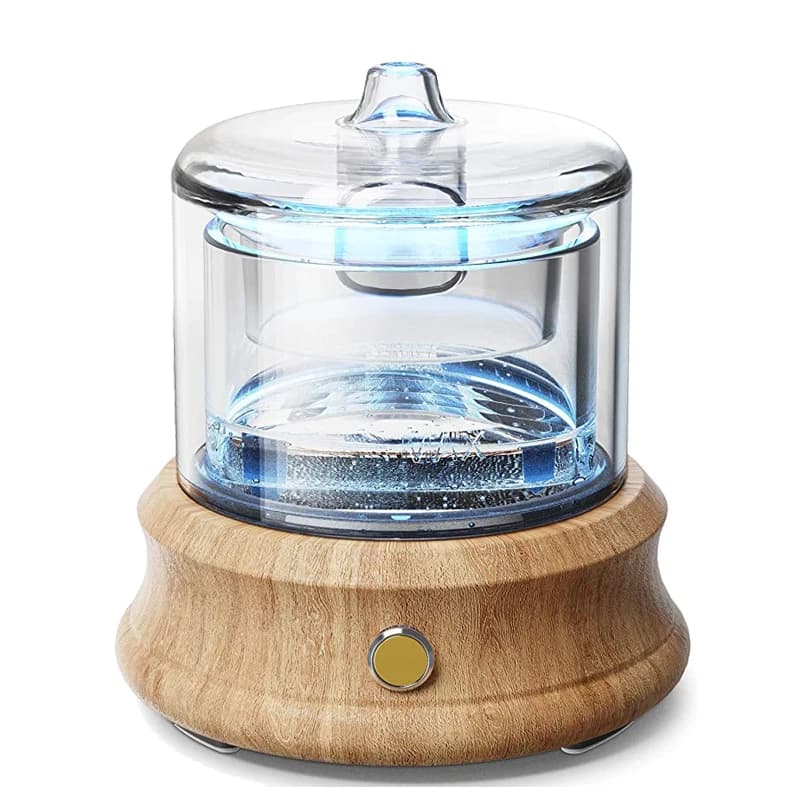 Diffuseur d'huile essentielle en verre, humidificateur sans eau, arrêt automatique des couleurs, lumières, diffuseurs d'arômes pour chambre à coucher, maison, cadeau de Yoga, 80ML