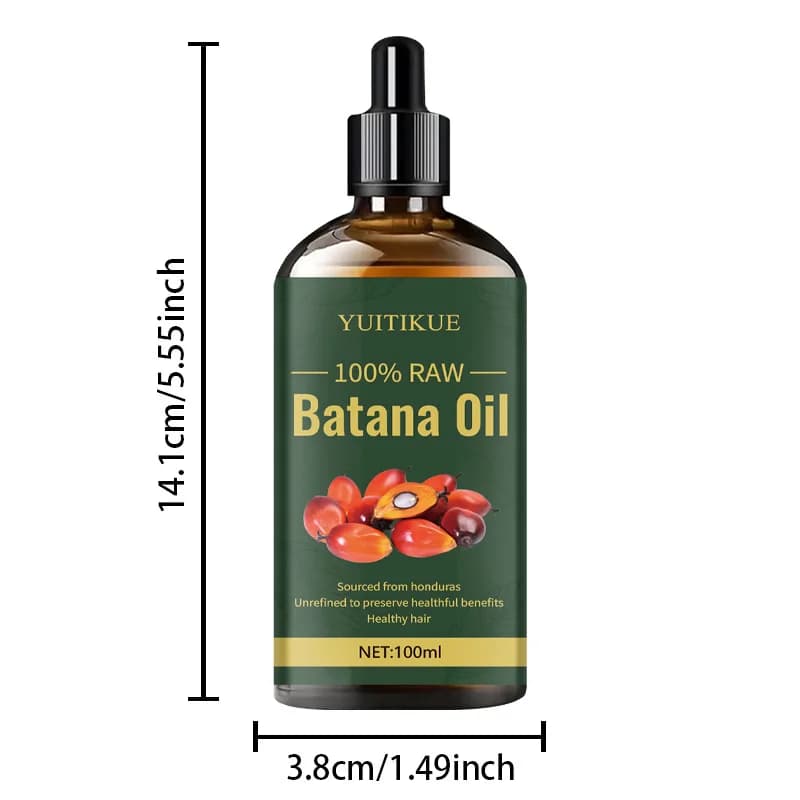 L'huile capillaire Batana YUITIKUE 100 ml convient aux cheveux hydratants, lisser les cheveux secs et grossiers, ajoutez la brillance et lisser les cheveux