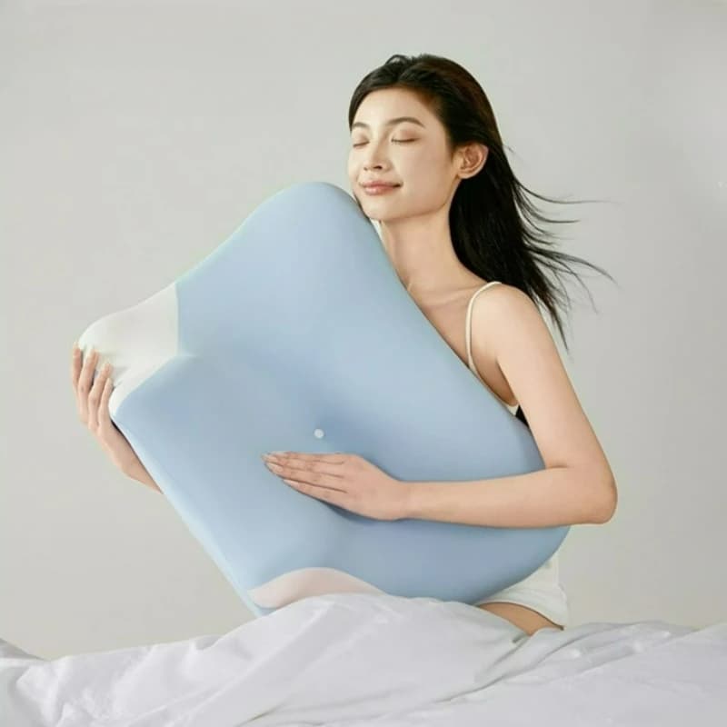 Oreiller de sommeil en mousse à mémoire de forme pour sommeil profond, soutien cervical, ergonomique et confortable pour la positionnement corporel