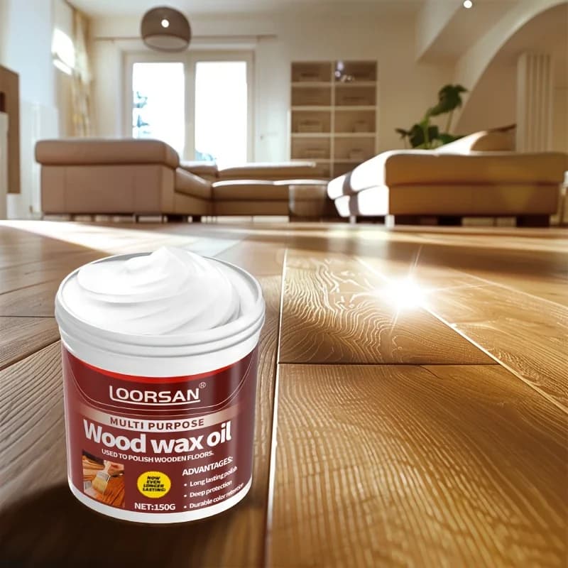 Huile de cire pour bois pour meubles et sols | Crème de polissage à l'huile d'amande