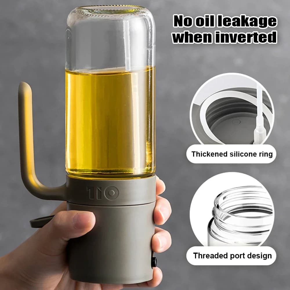 Pulvérisateur d'huile pour la cuisine, bouteille en verre de 250 ml pour huile d'olive, anti-fuite, accessoires de cuisine pour salades, barbecue, friture, pâtisserie
