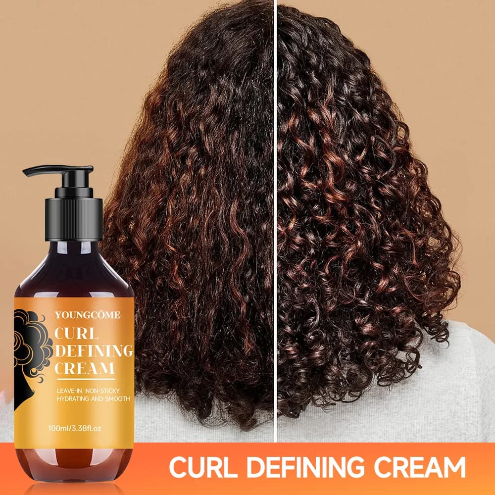CRÈME DÉFINING CURL à l'huile d'argan pour cheveux ondulés et bouclés