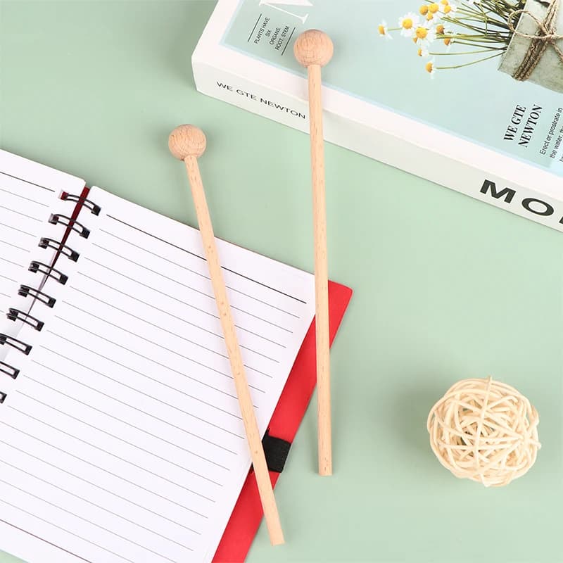 Marteau PerSCH en bois massif pour enfants, baguettes pour xylophone, 1 paire