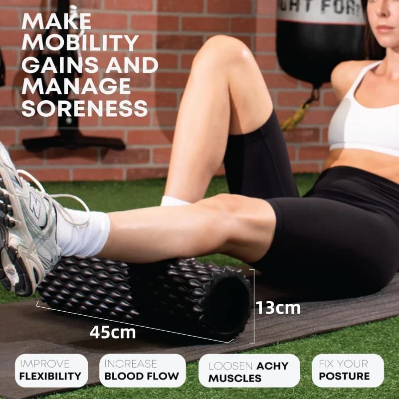 Rouleaux en mousse texturée pour massage musculaire