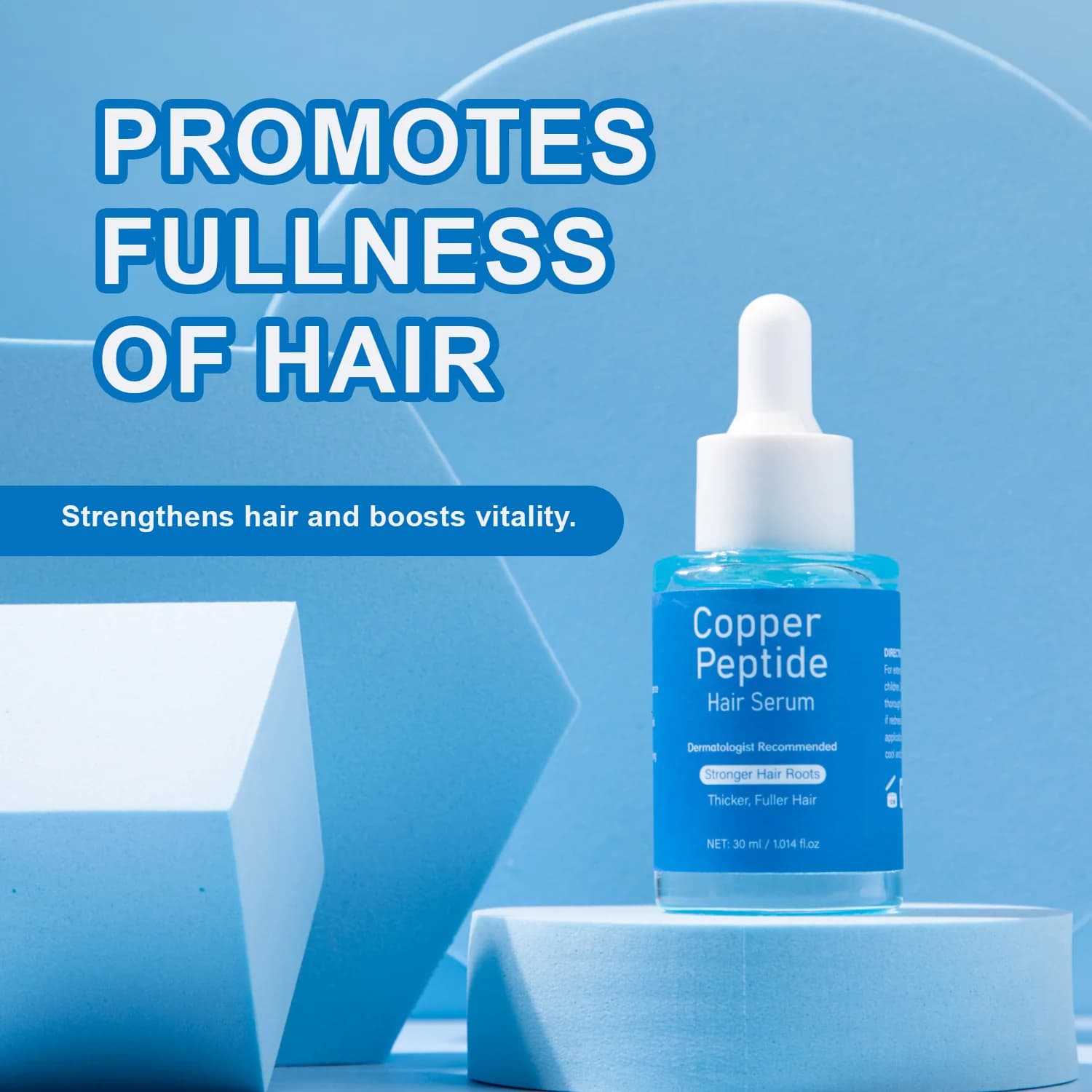 Sérum capillaire au cuivre et aux peptides pour la croissance des cheveux