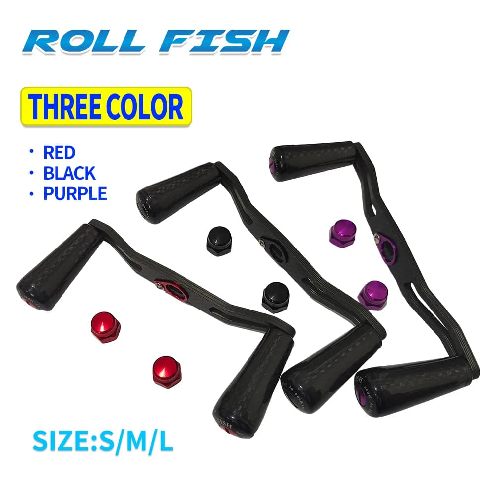 Bras oscillants en fibre de carbone ROLLFISH, légers, 3 couleurs et 3 tailles, pièces de pêche haute performance