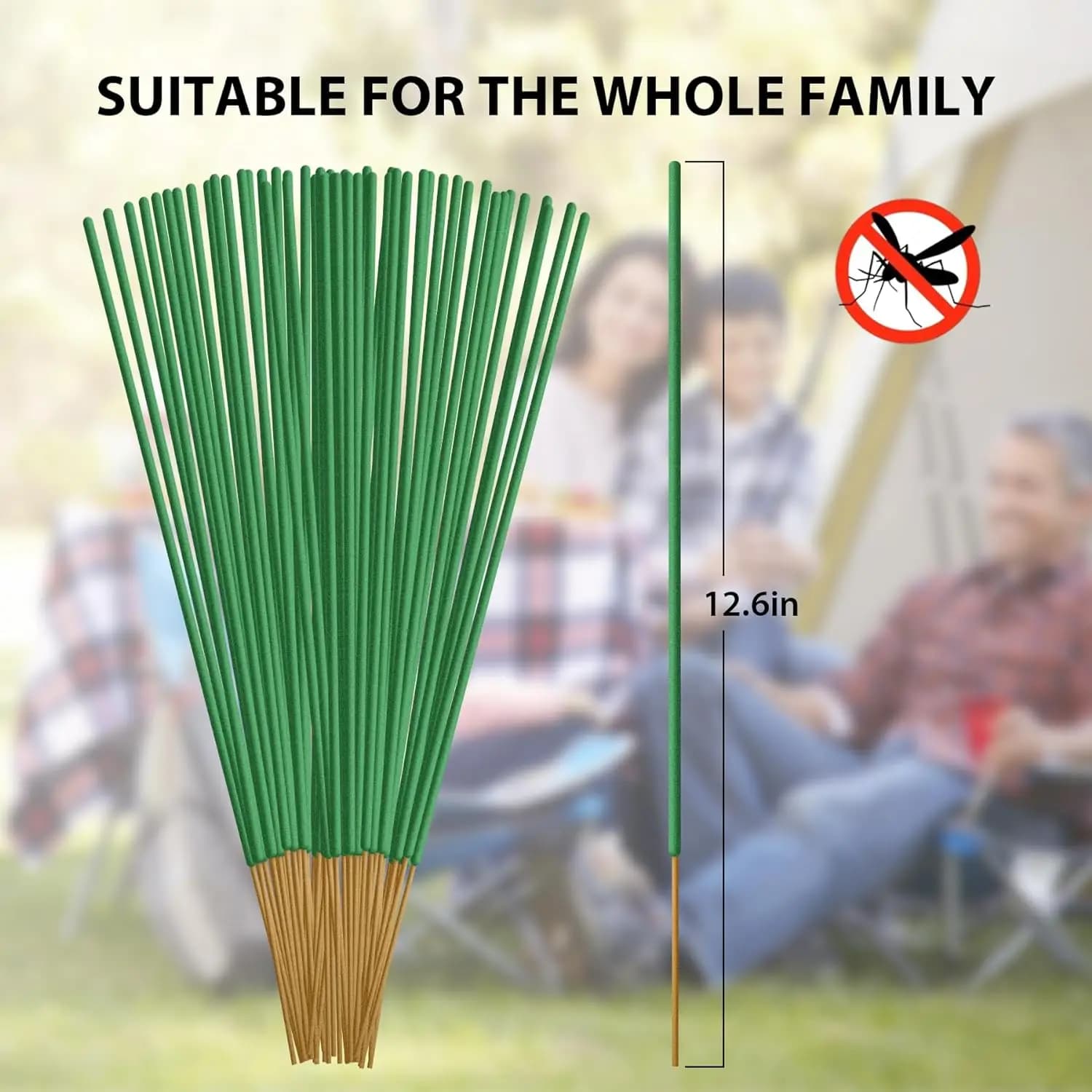Bâton d'encens répulsif anti-moustiques, 30 pièces, naturel, à base de plantes, anti-mouches, huile de citronnelle, bâtons d'encens pour jardin et Camping
