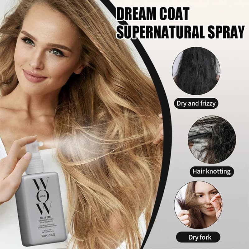 Spray revitalisant sans rinçage Super doux, traitement du cuir chevelu, lissage, réparation brillante, soins pour cheveux endommagés, huile pour cheveux