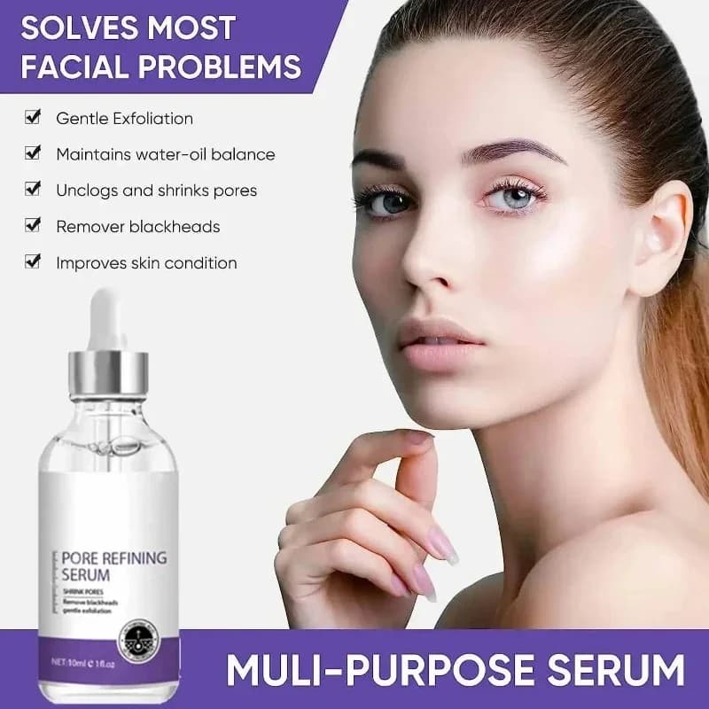 Sérum Réducteur de Pores UPD pour le Visage, Élimination des Pores Dilatés, Essence Raffermissante pour Minimiser les Pores, Soin de la Peau, Beauté, Peau Raffermie