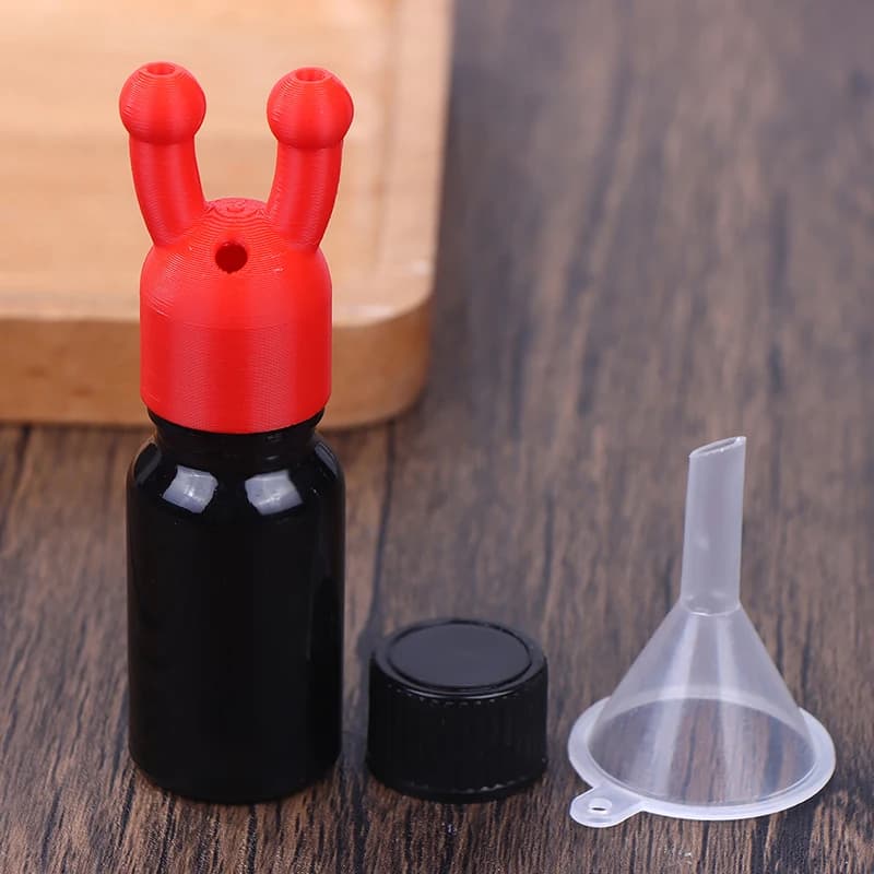 Nouvel inhalateur d'huiles essentielles anti-fuite, mini inhalateur d'huiles essentielles et de parfums, flacon distributeur avec bouchon rouge, inhalateur d'huiles essentielles
