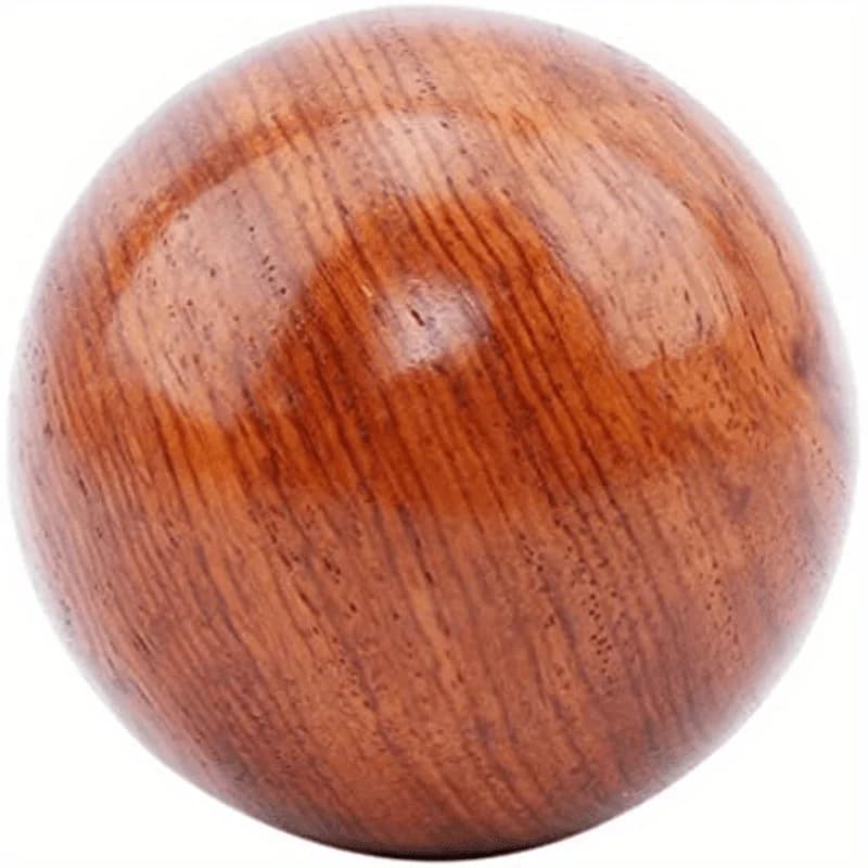 Ensemble de 2 balles roulantes en bois, conçues pour l'exercice et le massage, pour soulager le stress et exercer les mains