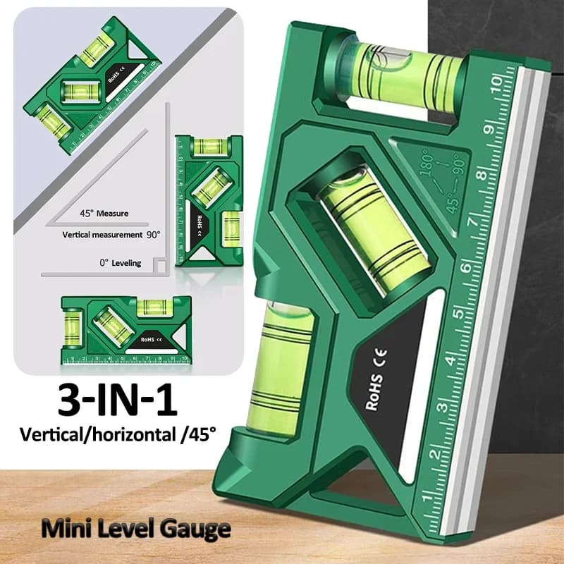 Mini jauge de niveau de haute précision, mesure horizontale et verticale, MeholerRuler, rapporteur, maison, portable, magnétique, jauge de poche