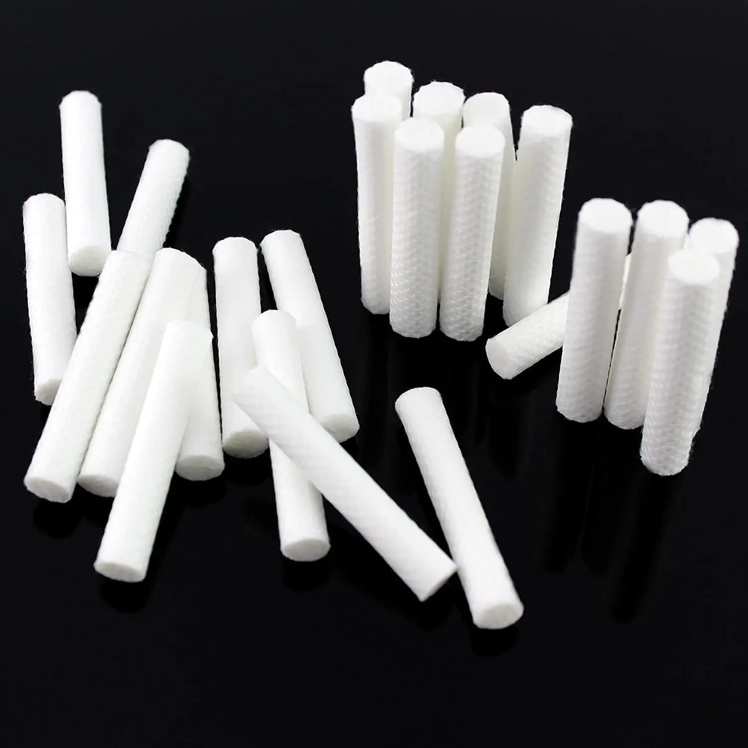 Tubes d'inhalateur nasal blanc d'aromathérapie d'huile essentielle (24 bâtons complets)