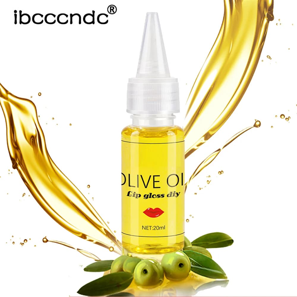 Brillant à lèvres à l'huile d'olive, liquide, saveur de pigment, Essence, goutte d'huile pour brillant à lèvres clair, Gel de Base, glaçage à lèvres hydratant sans odeur