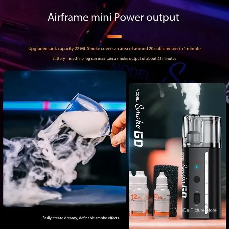 LENSGO Smoke GO Machine à fumée portable puissante pour la photographie, effet de fumée de glace sèche pour la vidéo et la photographie