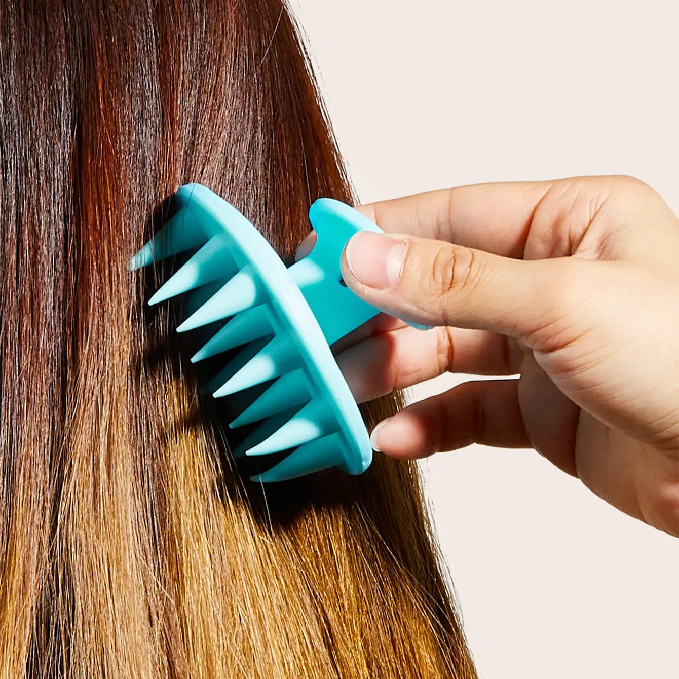 Brosse de Massage du cuir chevelu en Silicone