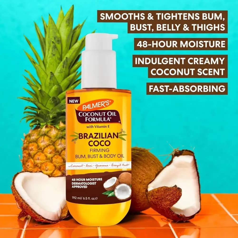 Huile Corporelle Hydratante Palmer's Tahitian Vanilla à la Vitamine E, Hydratation Longue Durée, Antioxydante, Répare la Barrière Cutanée